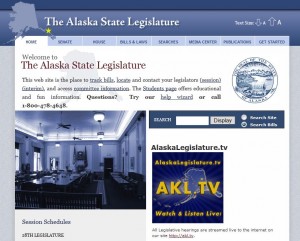 The Alaska Legislature homepage The Alaska Legislature homepage