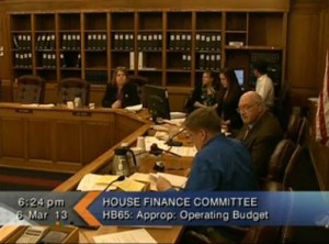 The House Finance Committer hears public testimony. (Image courtesy Gavel Alaska)