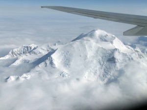 Denali as seen from an Alaska Airlines flight on Sunday June 24.