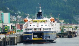 The state ferry Matanuska tied up at Alaska Ship and Drydo