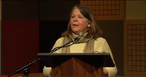 Mary Miller, of Juneau, spoke Thursday to Juneau World Affairs Council about her recent experience in Ukraine.