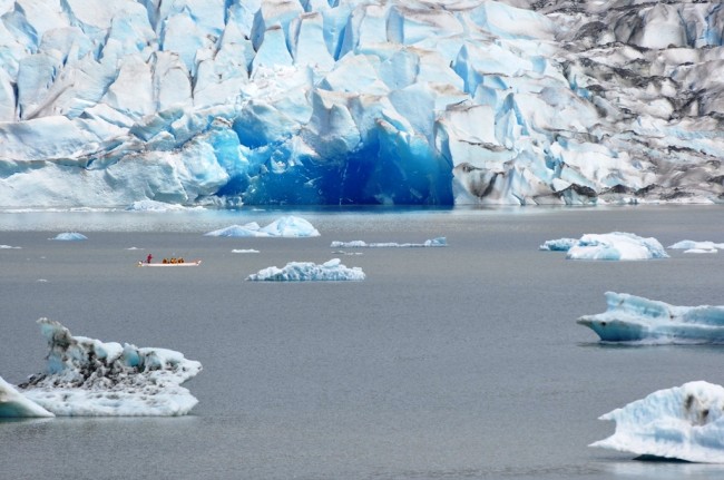 Calved glacier