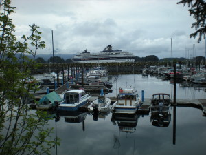 Crescent Harbor, where a boat fire was extinguished by a liveaboard firefighter on Friday, Oct. 3. (Photo by KCAW News) 