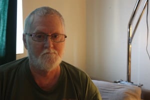 Thomas Smith has lived in St. Vincent de Paul's transitional housing for one year. (Photo by Lisa Phu/KTOO)