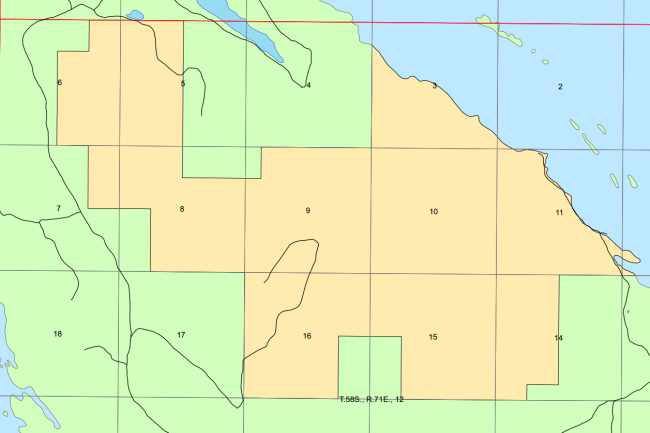 4,595 acres of land on Kuiu Island is designated for economic development as part of the Sealaska Land Bill. (Screenshot courtesy Senate Energy Committee)