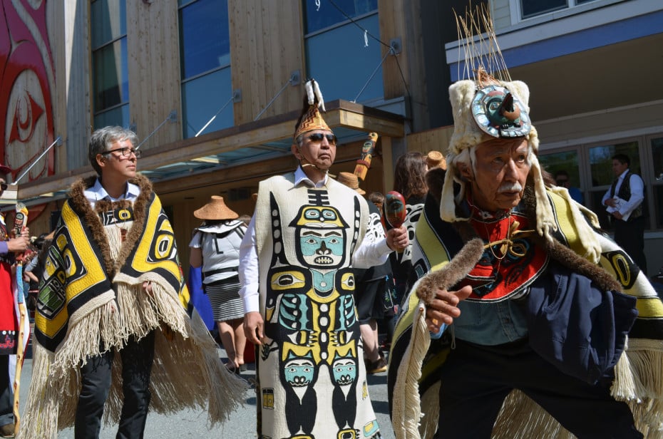 People from all over Southeast traveled to Juneau for the grand opening of the Walter Soboleff Building (Photo by Jennifer Canfield/KTOO)