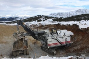 Mining at Red Chris in February 2015. (Photo courtesy of imperialmetals.com)