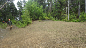 An area of the Boomer Lands that lacks vegetation. (Photo courtesy of the Forest Service)