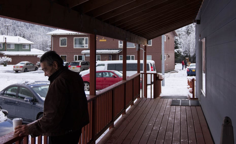 Tom Elasonga Milligrock at Gastineau Human Services. (Photo by David Purdy/KTOO)
